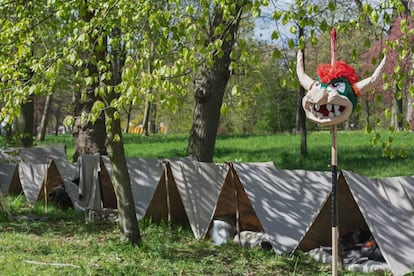 Imagen de un campamento de verano para niños.
