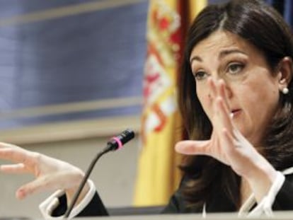 La portavoz socialista en el Congreso, Soraya Rodríguez.
