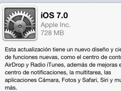 Comienza la descarga del iOS 7 con escasas incidencias