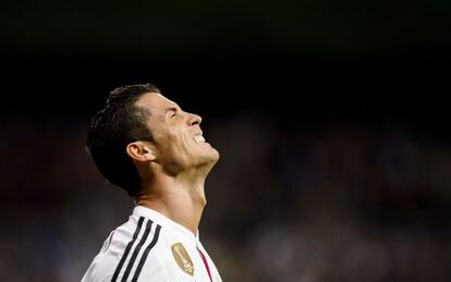 Ronaldo, en la reciente derrota del Madrid ante el Schalke.