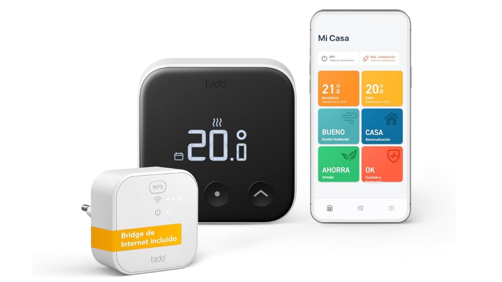 Termostato inteligente de la marca Tado.