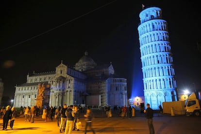 La torre de Pisa.