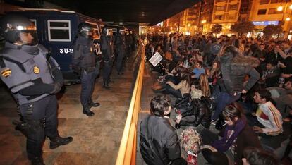 Concentración frente a la delegación de Gobierno en Valencia