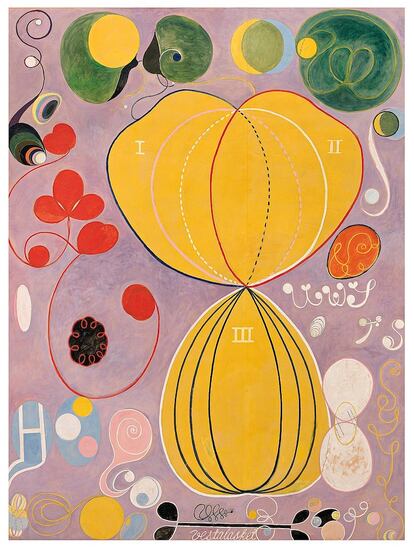 "Núm. 7, edad adulta", de Hilma af Klint (1907).