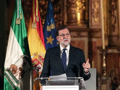El president del Govern, Mariano Rajoy, a Cadis.