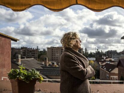 La exalcaldesa de Madrid Manuela Carmena, en su casa el pasado 27 de noviembre.