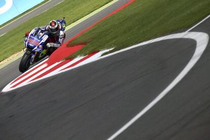 Jorge Lorenzo, en el circuito de Silverstone.