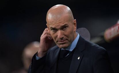 Zidane, en el partido contra el Leganés.