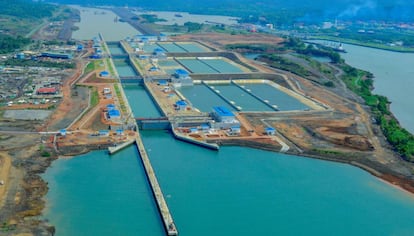 Panorámica de la esclusa de Cocolí en Ciudad de Panamá.