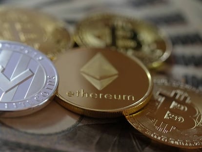 Ilustración de criptodivisas