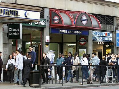 Imagen de una céntrica estación del metro de Londres.