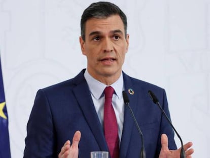 El presidente del Gobierno, Pedro Sánchez, este martes.