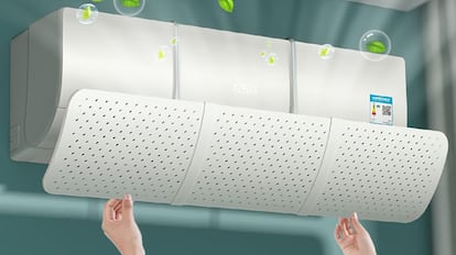 un deflector de aire acondicionado es idóneo para aumentar el bienestar ambiental en una habitación.