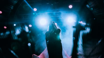 María José Llergo, en su concierto en Jerez de la Frontera, en el Tío Pepe Festival. Cedidas por la organización.