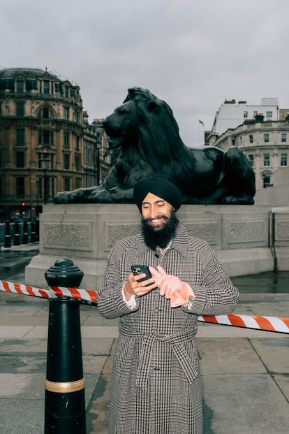 Waris Ahluwalia fotografiado para ICON en Londres.