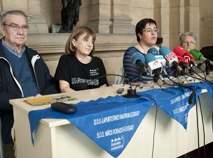 Un momento de la rueda de prensa celebrada en San Sebastián.
