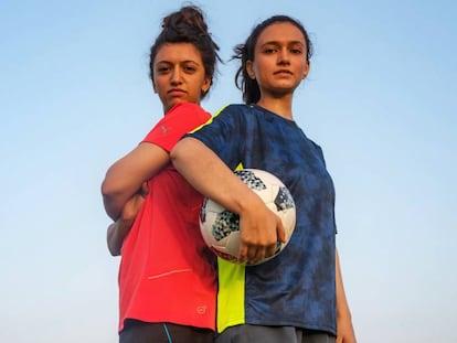 Las hermanas Sumaira and Karyshma Inayat en las cumbres del Karakórum, en Pakistán.