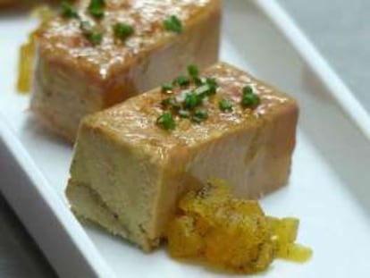 'Foie mi-cuit' con compota de manzana, uno de los platos de Bardeni - El Meatbar.