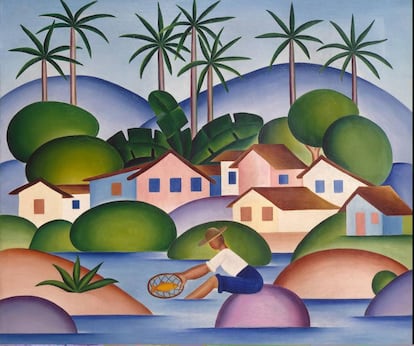 'O Pescador', de Tarsila do Amaral.