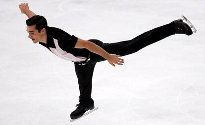 Javier Fernandez, ayer en París.