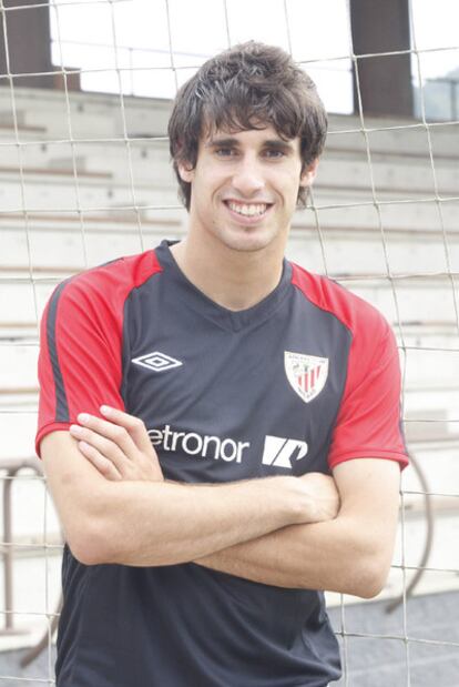 Javi Martínez, en Lezama.