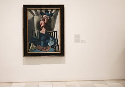 'Mujer con sombrero sentada en un sillón', 1941 - 42.