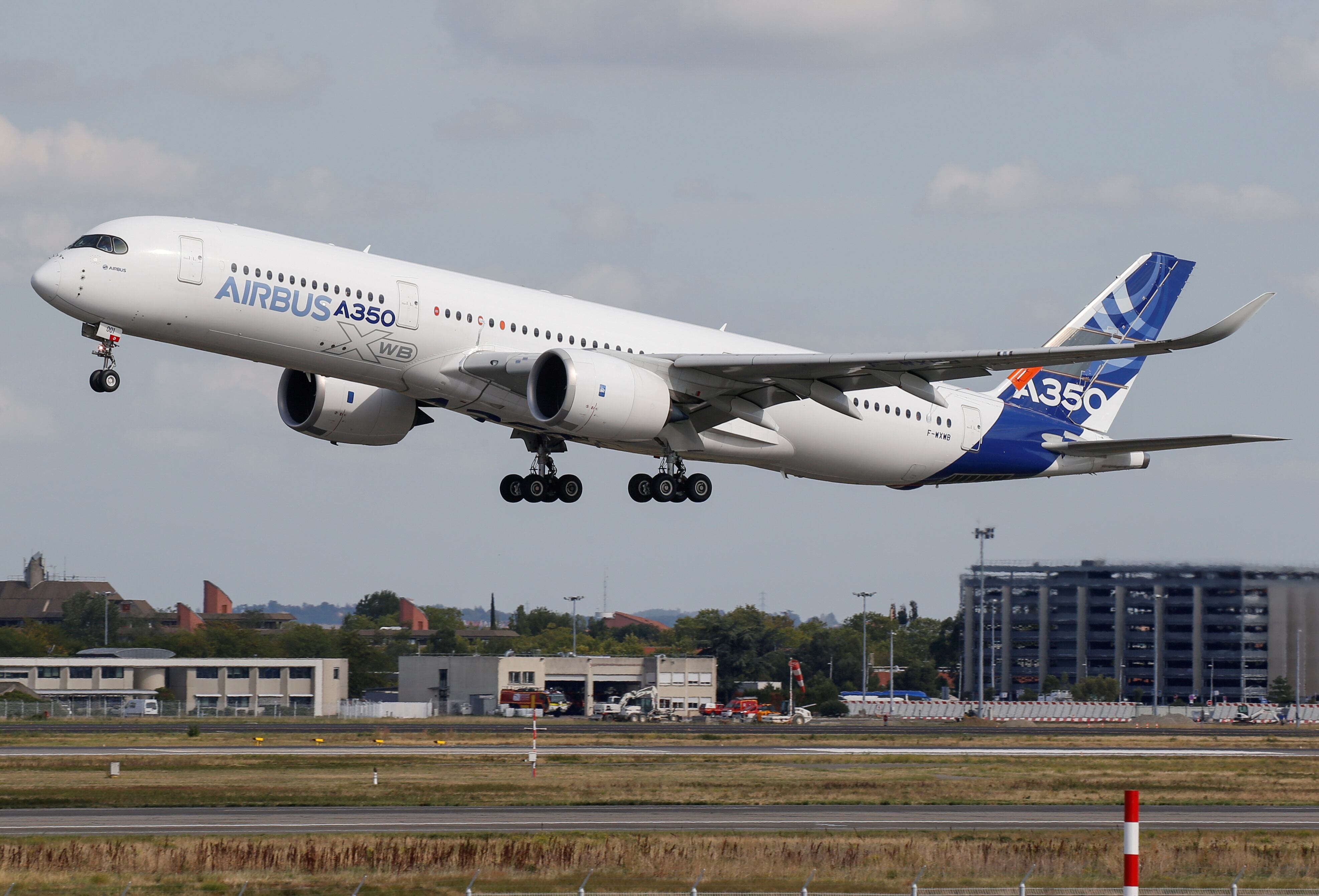 Foto de recurso de un avión fabricado por Airbus.