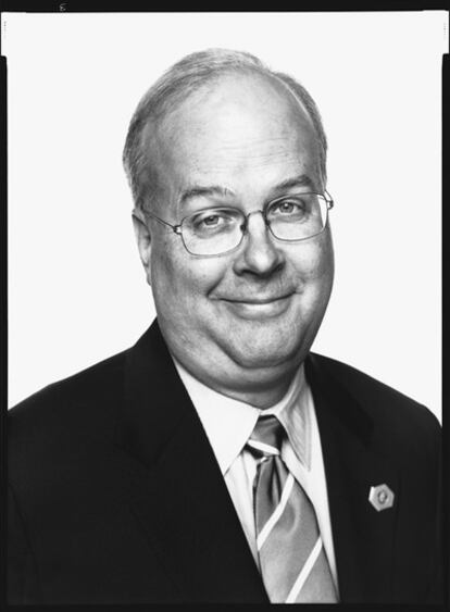 Karl Rove, el poderoso asesor del Presidente Bush, visto por Richard Avedon