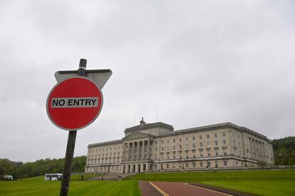 Vista del Parlamento de Irlanda del Norte en el edificio de Stormont en Belfast, el 9 de mayo.