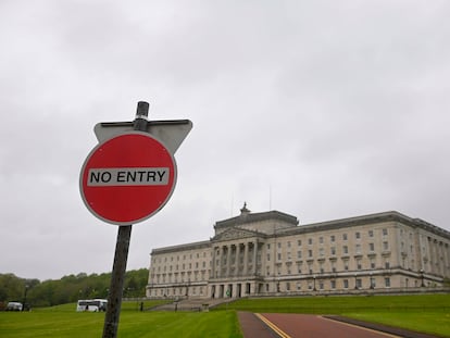 Vista del Parlamento de Irlanda del Norte en el edificio de Stormont en Belfast, el 9 de mayo.