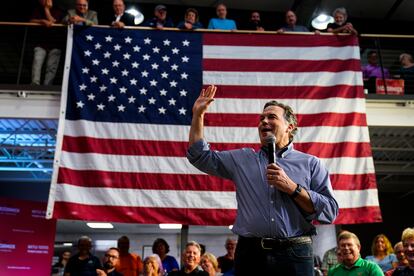 David McCormick, a Republican candidate for U.S. Senate in Pennsylvania, speaks during a campaign stop in Lititz, Friday, May 13, 2022.