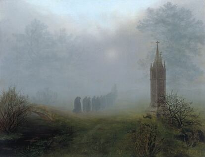 &#039;Procesi&oacute;n en la niebla&#039;, 1828, Ernst Ferdinand Oehme