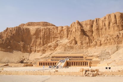 El magnífico templo de Hatshepsut.