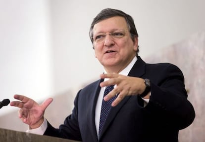El presidente de la Comisi&oacute;n, Jose Manuel Durao Barroso.