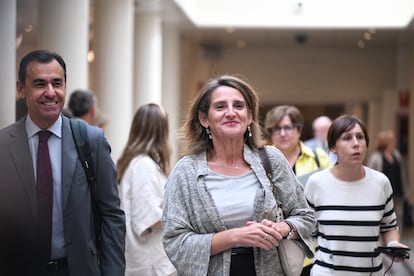 La vicepresidenta y ministra para la Transicin Ecolgica y el Reto Demogrfico, Teresa Ribera, este martes en el Senado.