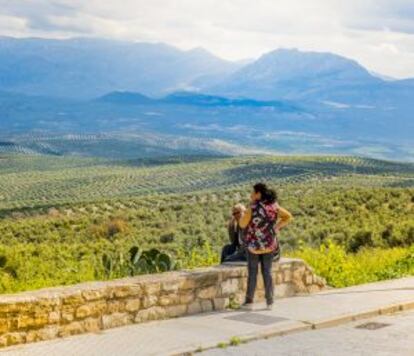 Uno de los miradores desde donde pueden verse los cerros de Úbeda.