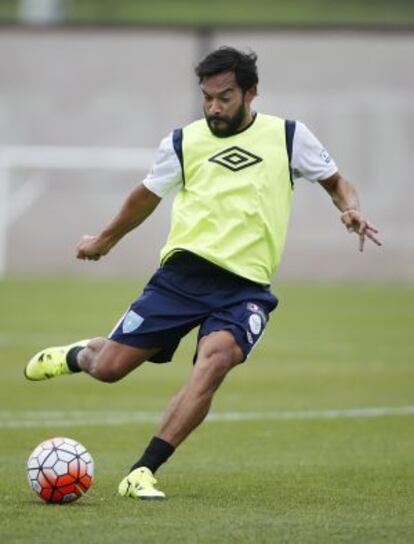 El jugador de Guatemala Carlos Ruiz.