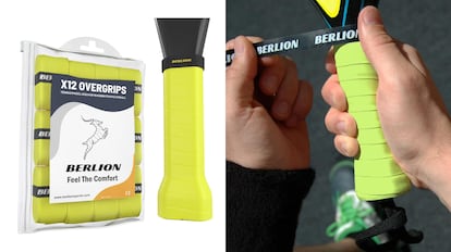 ‘Overgrip’ para palas de pádel con anillo protector.