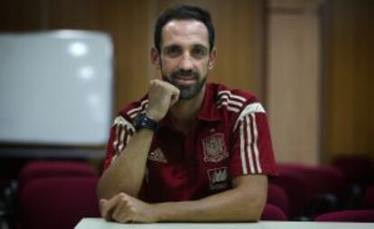 Juanfran, durante la entrevista.