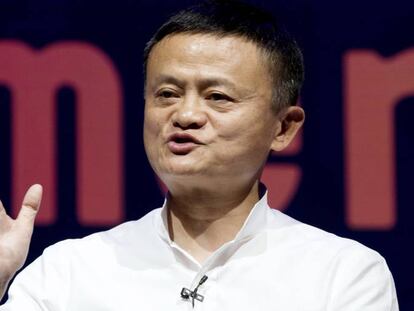 El fundador de Alibaba Group, Jack Ma, durante un evento en Indonesia.