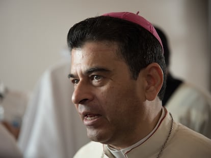 El obispo Rolando Álvarez en Matagalpa, Nicaragua, en una fotografía de archivo de 2021.