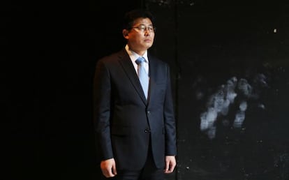 Ahn, antiguo carcelero norcoreano, este viernes en Madrid.