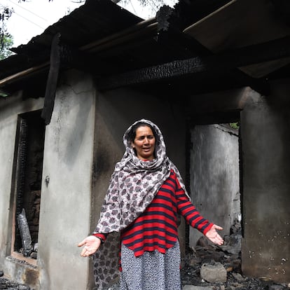 May 8, 2025, Uri, Jammu And Kashmir, India: A woman cries near  a damaged house after shelling from Pakistan side following Indian Army's 'Operation Sindoor', in URI Baramulla district,on May 8 2025,Image: 996467131, License: Rights-managed, Restrictions: , Model Release: no, Credit line: Basit Zargar / Zuma Press / ContactoPhoto
Editorial licence valid only for Spain and 3 MONTHS from the date of the image, then delete it from your archive. For non-editorial and non-licensed use, please contact EUROPA PRESS.
08/05/2025 ONLY FOR USE IN SPAIN