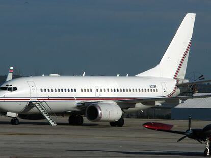 Uno de los supuestos vuelos de la CIA en el aeropuerto de Palma el 23 de enero de 2004.