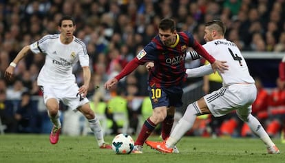 Una imagen del &uacute;ltimo partido entre el Bar&ccedil;a y el Real Madrid.