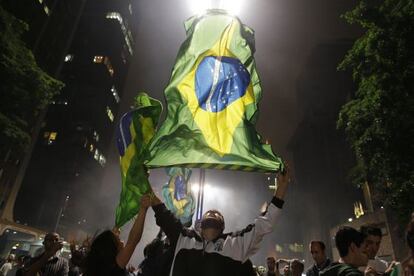 Manifestantes en S&atilde;o Paulo, el jueves pasado.