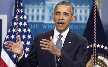 Obama, en su rueda de prensa de este viernes en la Casa Blanca