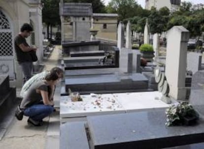 Tumba de Julio Cortázar en el cementerio de Montparnasse en París. EFE/Archivo