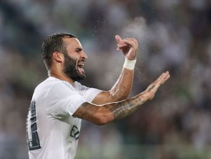 Jes&eacute; se lamenta por una ocasi&oacute;n fallada en el partido contra el Inter