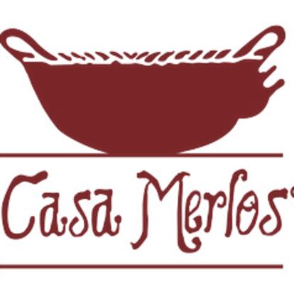 El logotipo del restaurante de comida poblana en Ciudad de México, Casa Merlos.